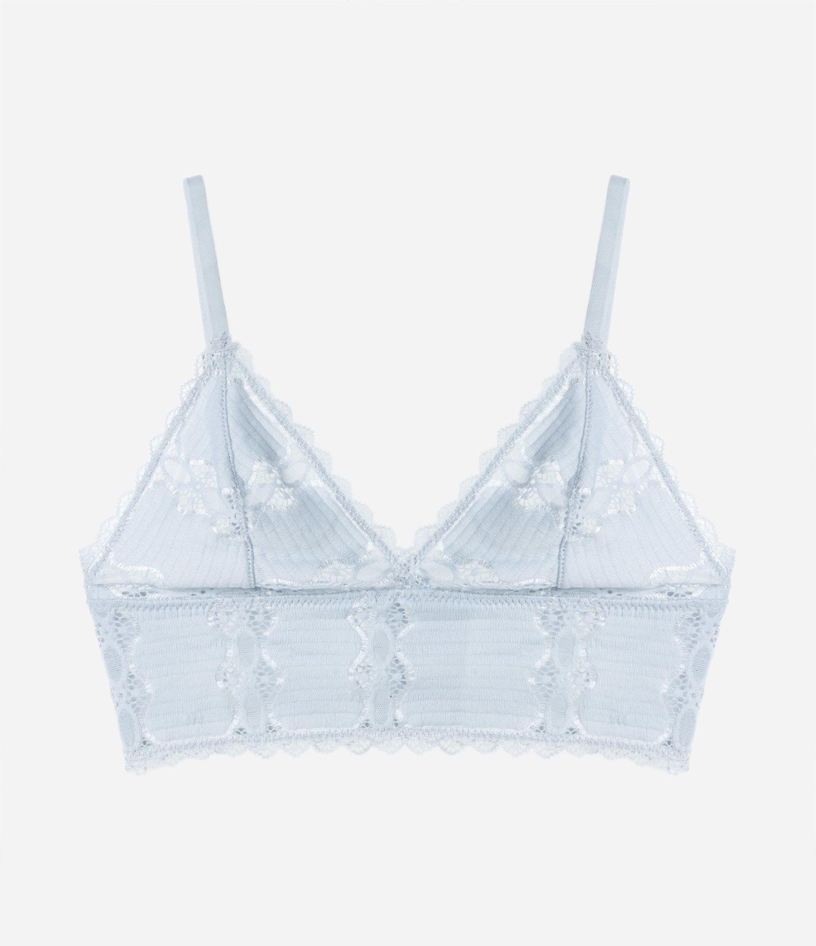 Sutiã Top Sem Bojo Sem Aro com Textura Azul 5