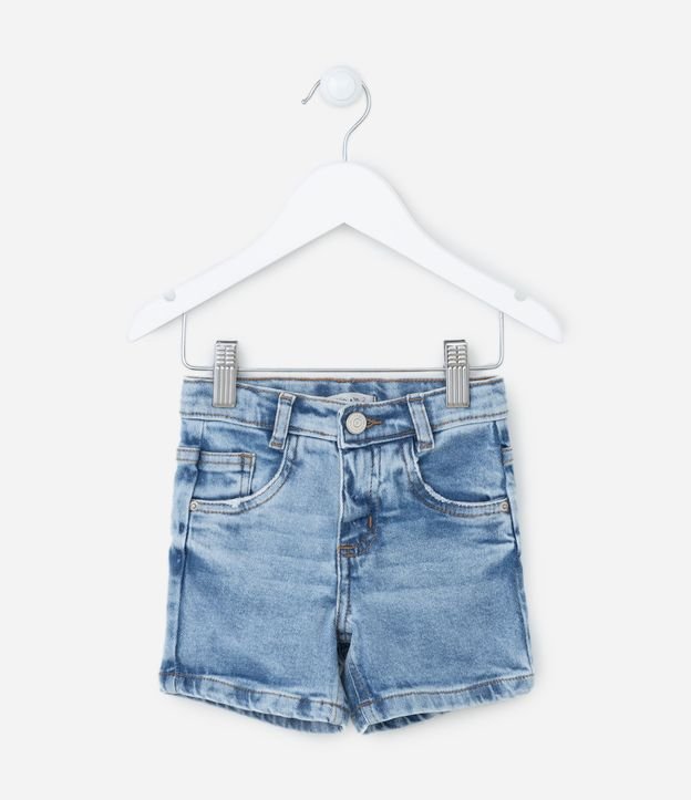 Comprar Short Jeans Feminino C/ Abertura Vista Fashion-1% Elastano