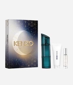 Kit Kenzo Homme Eau de Toillete 110ml + 1 Gel de Banho 75ml + 1 Travel Spray 10ml