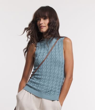 Blusa em Tricô sem Manga e com Textura é boa?