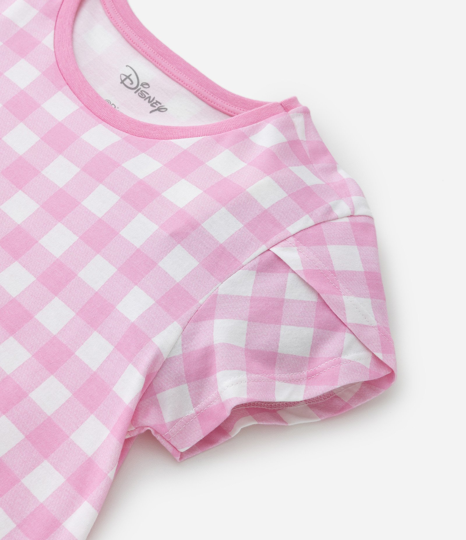Camisola Infantil em Meia Malha com Estampa do Stitch 5 ao 14 Rosa 4
