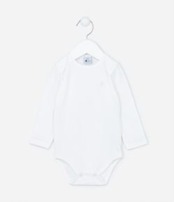 Body Longo Infantil em Malha Térmica - Tam RN a 24 meses