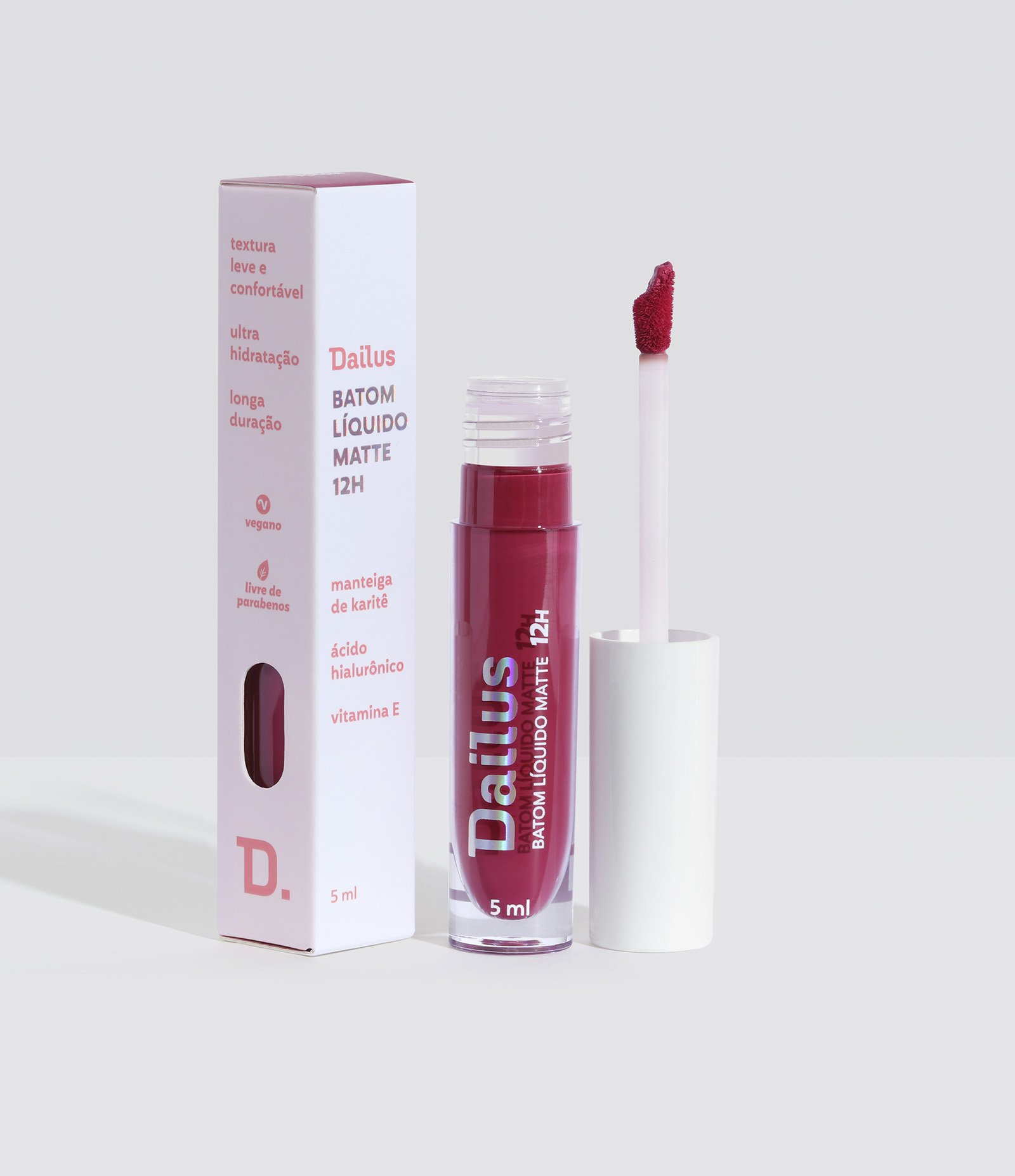 Batom Liquido Matte 12h Dailus Fuschia 3