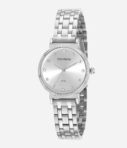 Relógio Mondaine Analógico com Pulseira e Caixa em Aço 32360L0MVNE2