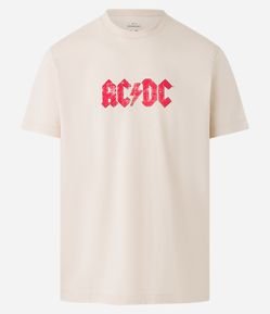 Camiseta Comfort em Meia Malha com Estampa ACDC
