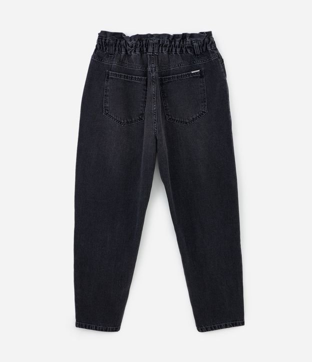 Calça Clochard Jeans com Cós Elástico Curve & Plus Size Preto 6