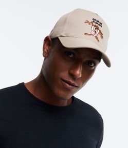 Boné Aba Curva com Bordado do Taz Mania