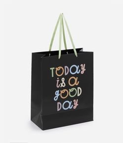 Embalagem de Presente Média com Estampa Today is a Good Day