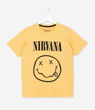 Camiseta Infantil com Estampa do Nirvana - Tam 7 a 14 anos Menor preço em Camiseta Infantil com Estampa do Nirvana - Tam 7 a 14 anos
