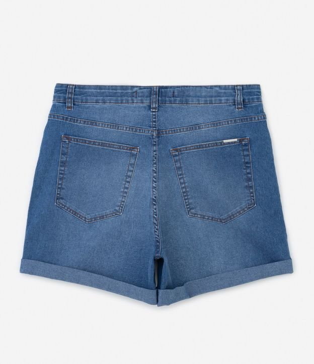 Short Jeans com Elastano e Cós Médio Curve & Plus Size Azul 8