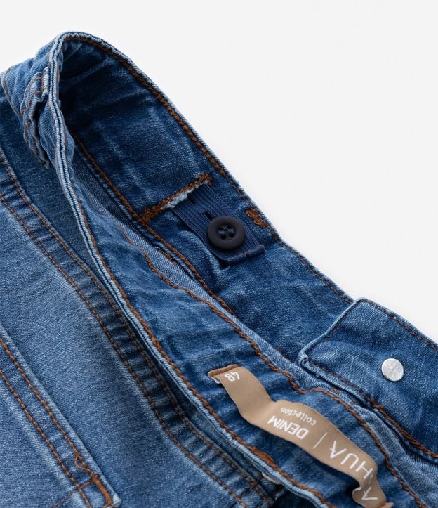 Short Jeans com Elastano e Cós Médio Curve & Plus Size Azul 9