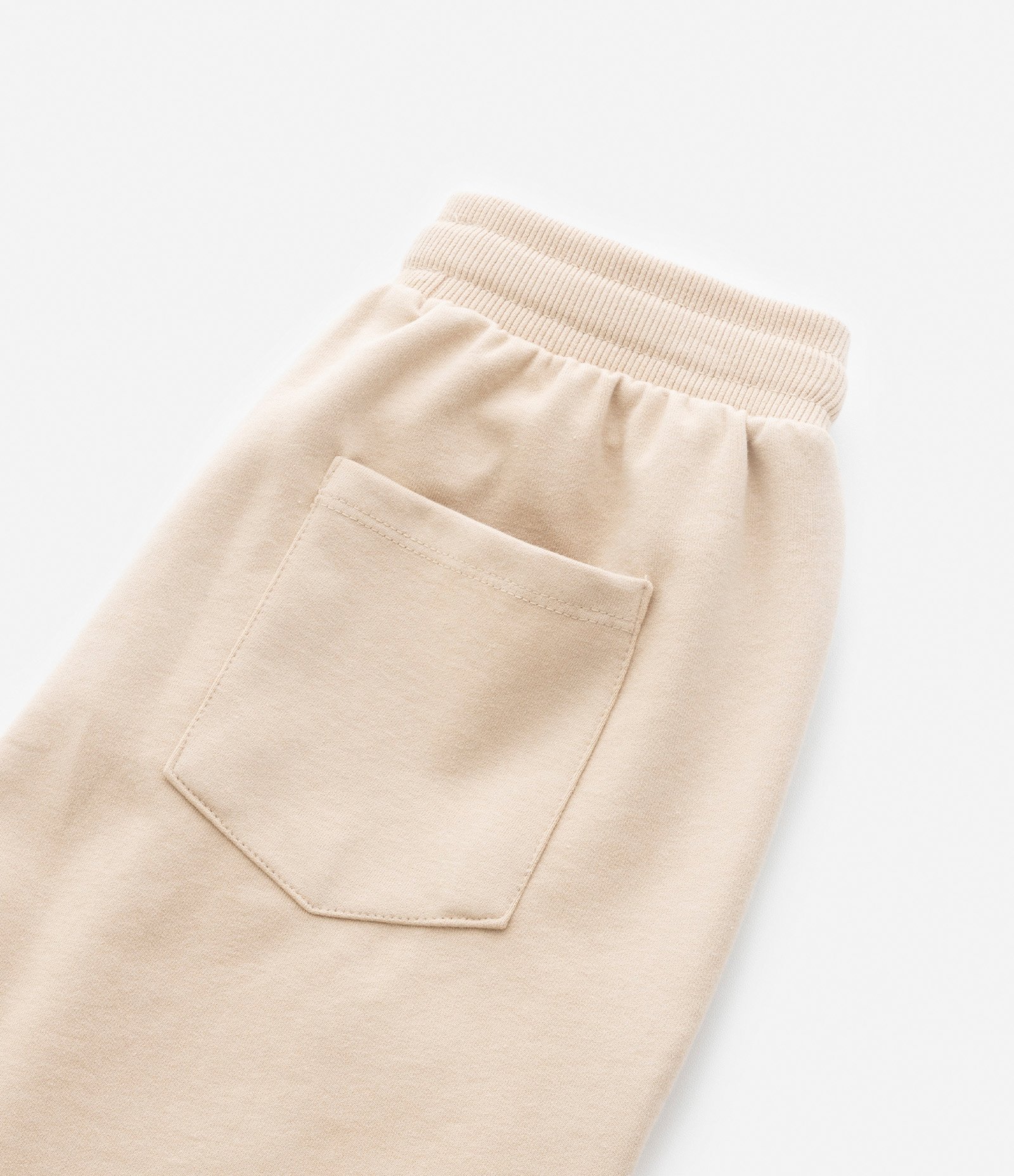 Bermuda Infantil com Cós Elástico e Etiqueta na Barra - Tam 5 a 14 Anos Bege 5
