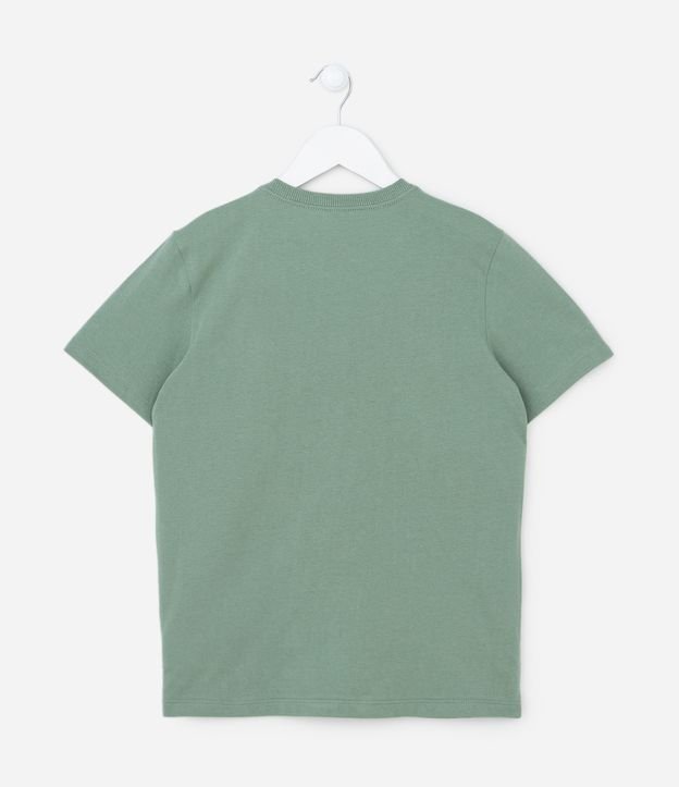 Camiseta Manga Curta Infantil com Estampa do Bowser - Tam 4 a 12 anos Verde 2