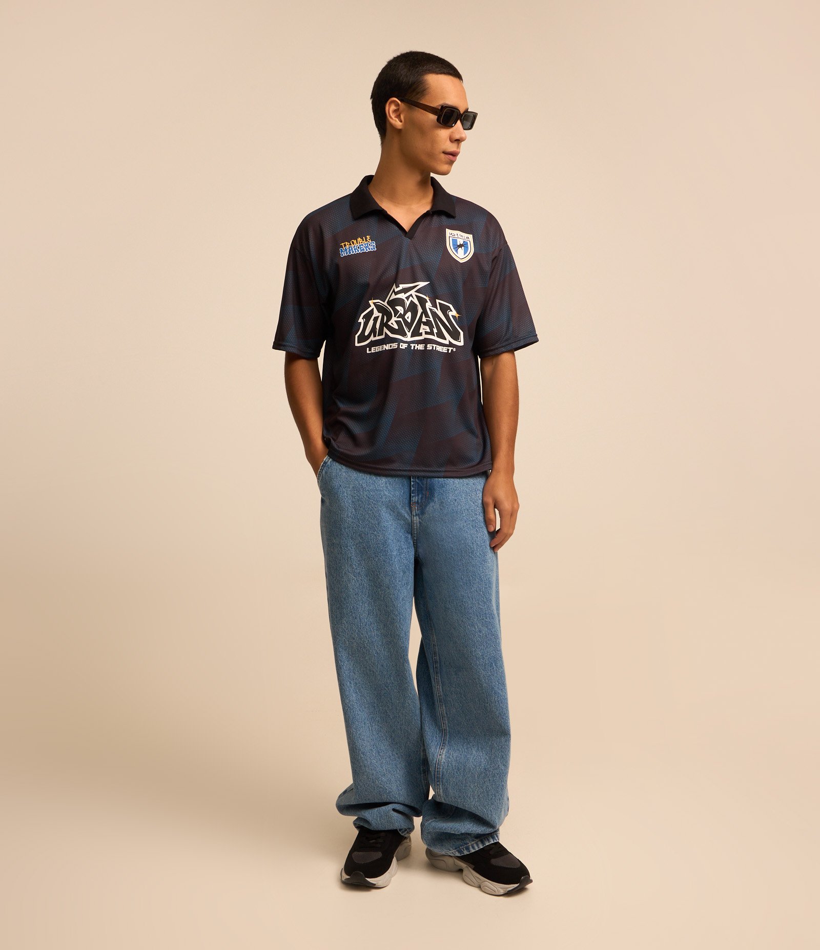 Calça Super Baggy em Jeans com Bolso Faca Frontal 1