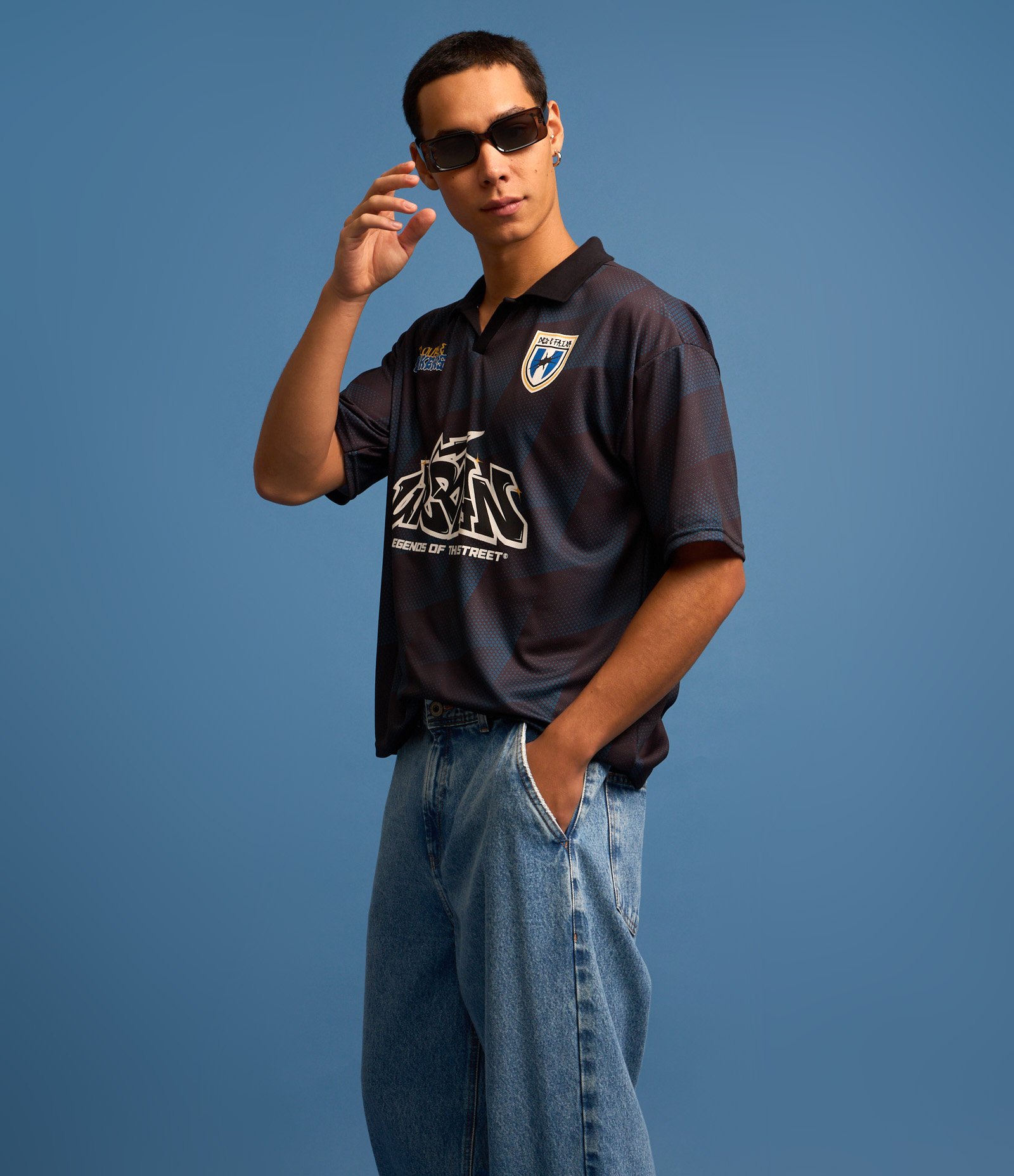 Calça Super Baggy em Jeans com Bolso Faca Frontal 2