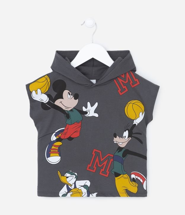Regata Infantil com Estampa do Mickey e Mickey - Tam 2 a 5 anos
