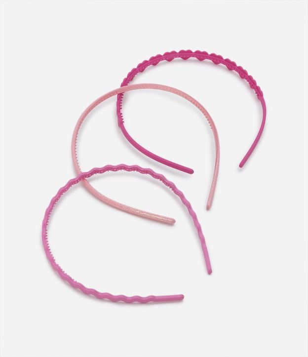 Kit 03 Tiaras Infantis com Diferentes Detalhes