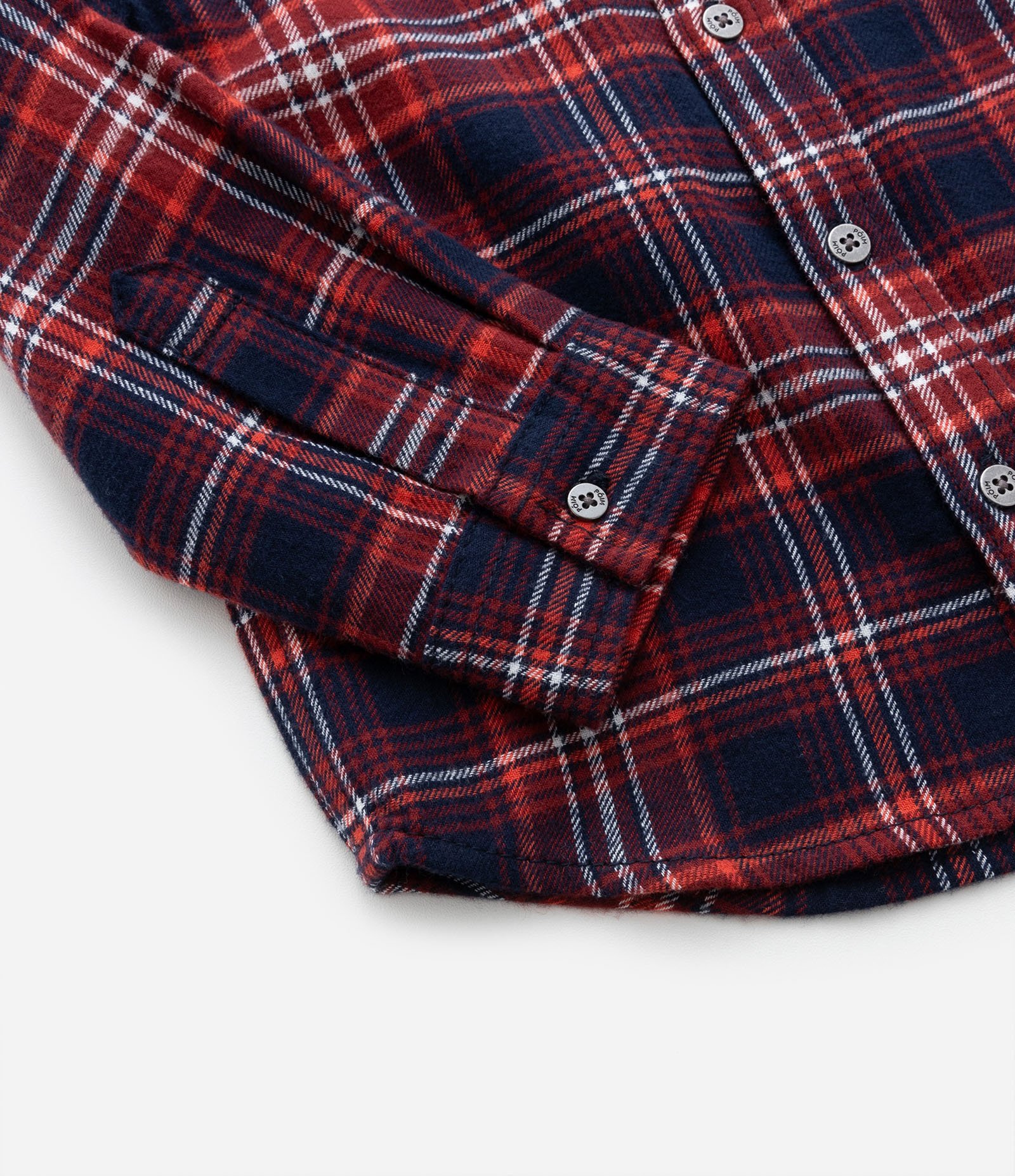 Camisa Infantil em Flanela Xadrez - Tam 1 a 5 anos Vermelho/Azul Marinho 5