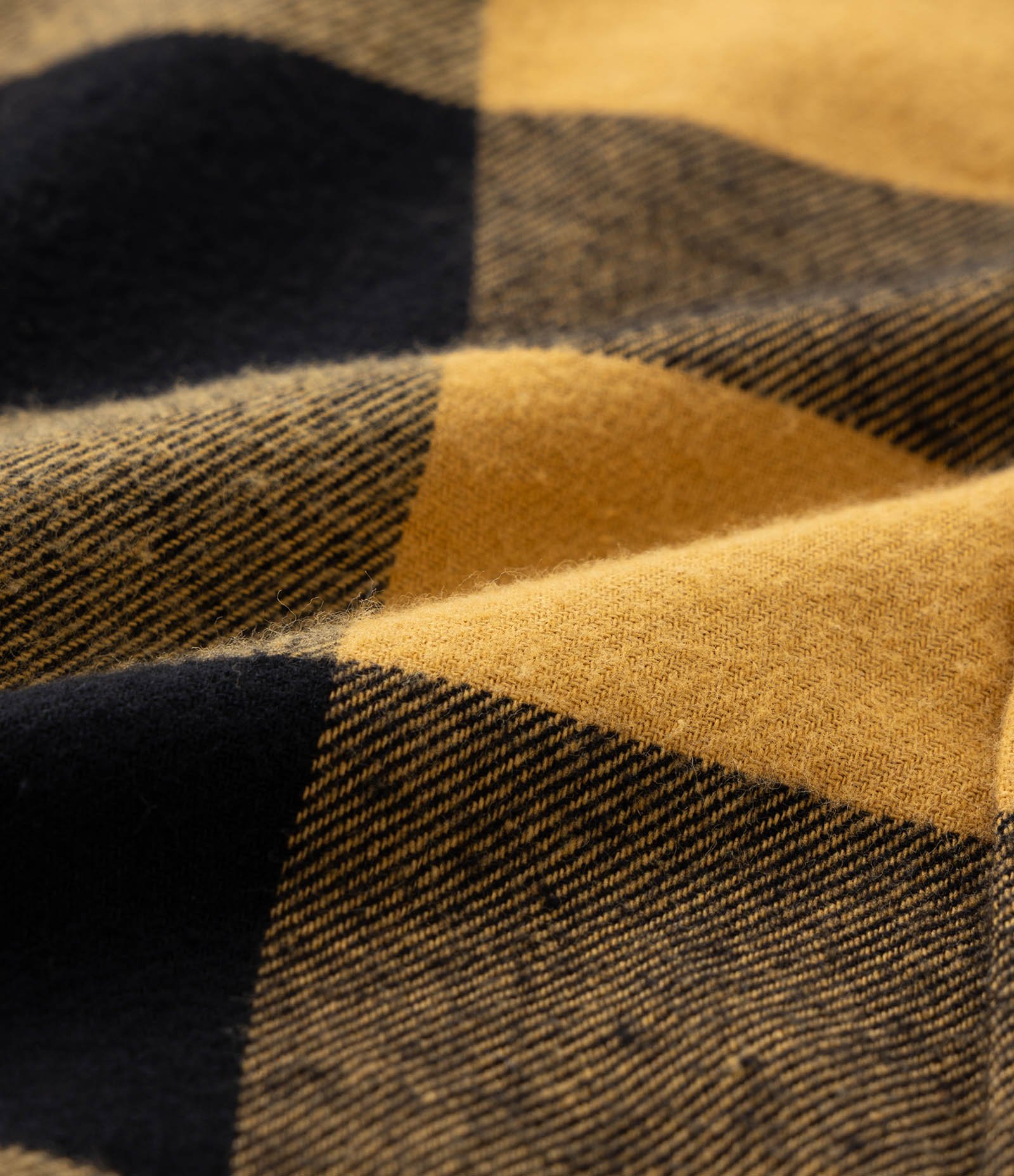 Camisa Infantil em Flanela Xadrez - Tam 1 a 5 anos Amarelo/Preto 3
