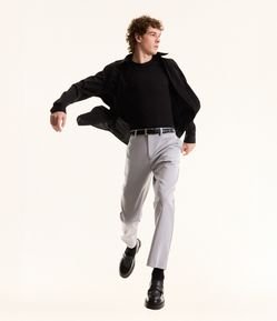 Sapato Loafer em PU com Sola Tratorada