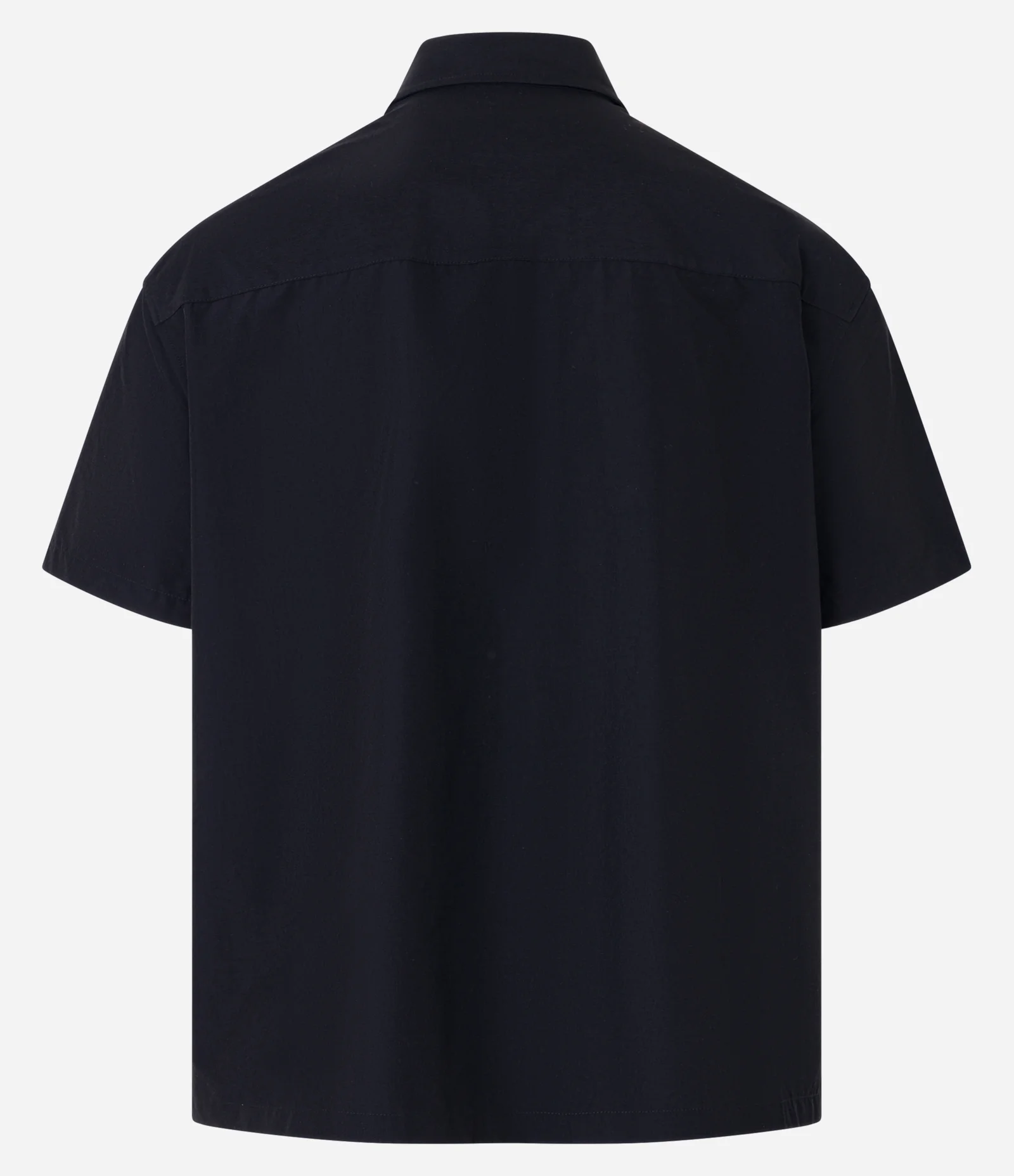 Camisa em Poliamida com Bolsos Frontais Preto 7