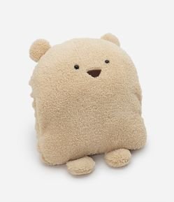 Almofada com Formato de Urso e Acompanha Cobertor Interno