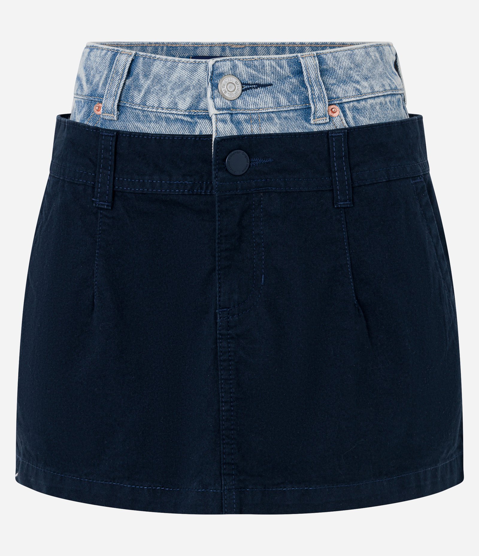 Saia Jeans com Cós Duplo Interno Azul 1