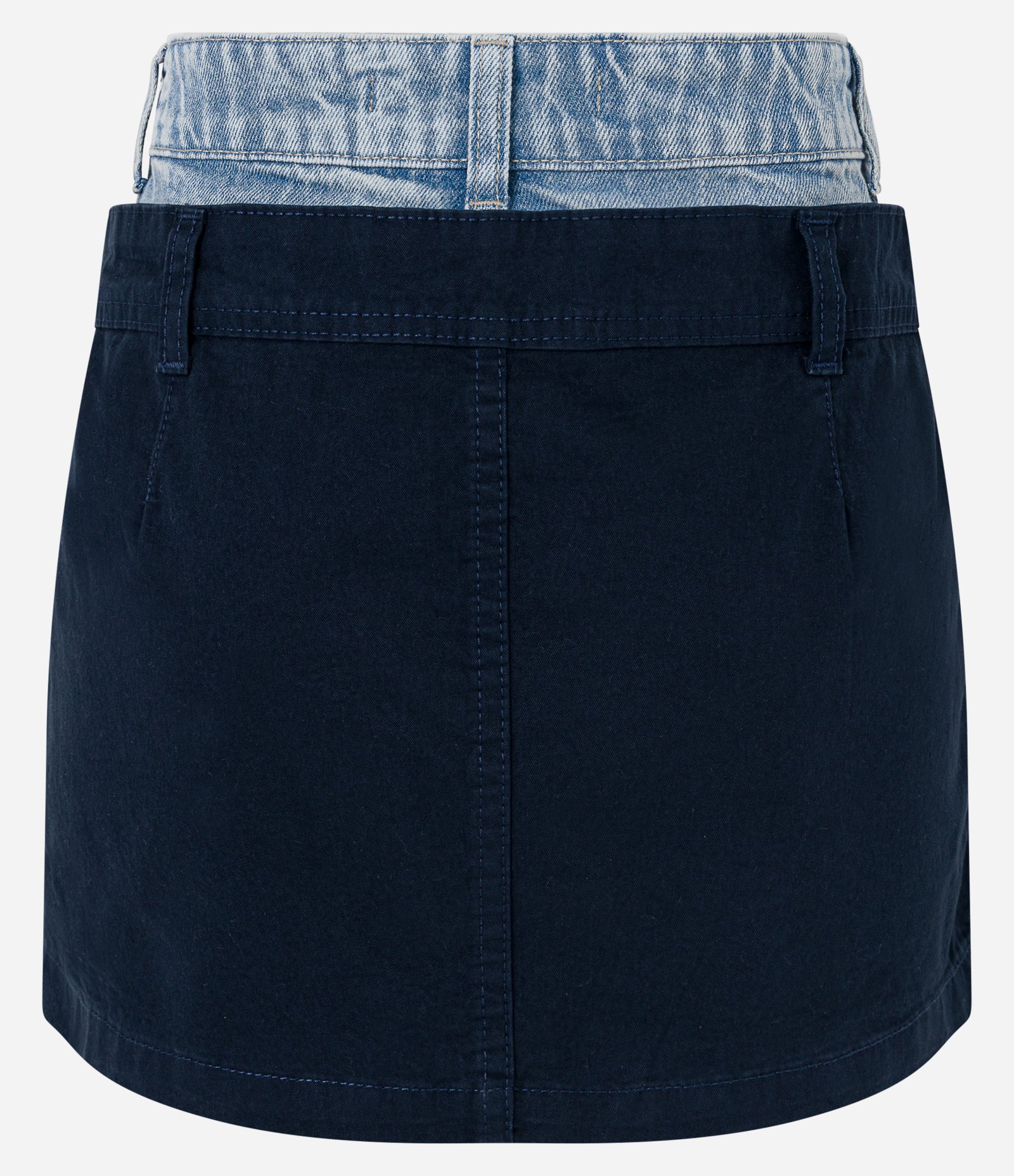 Saia Jeans com Cós Duplo Interno Azul 2