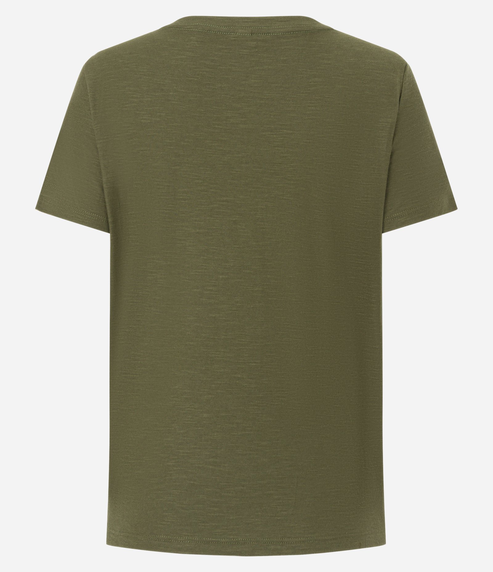 Blusa T-shirt em Algodão Flame com Gola V Verde 7