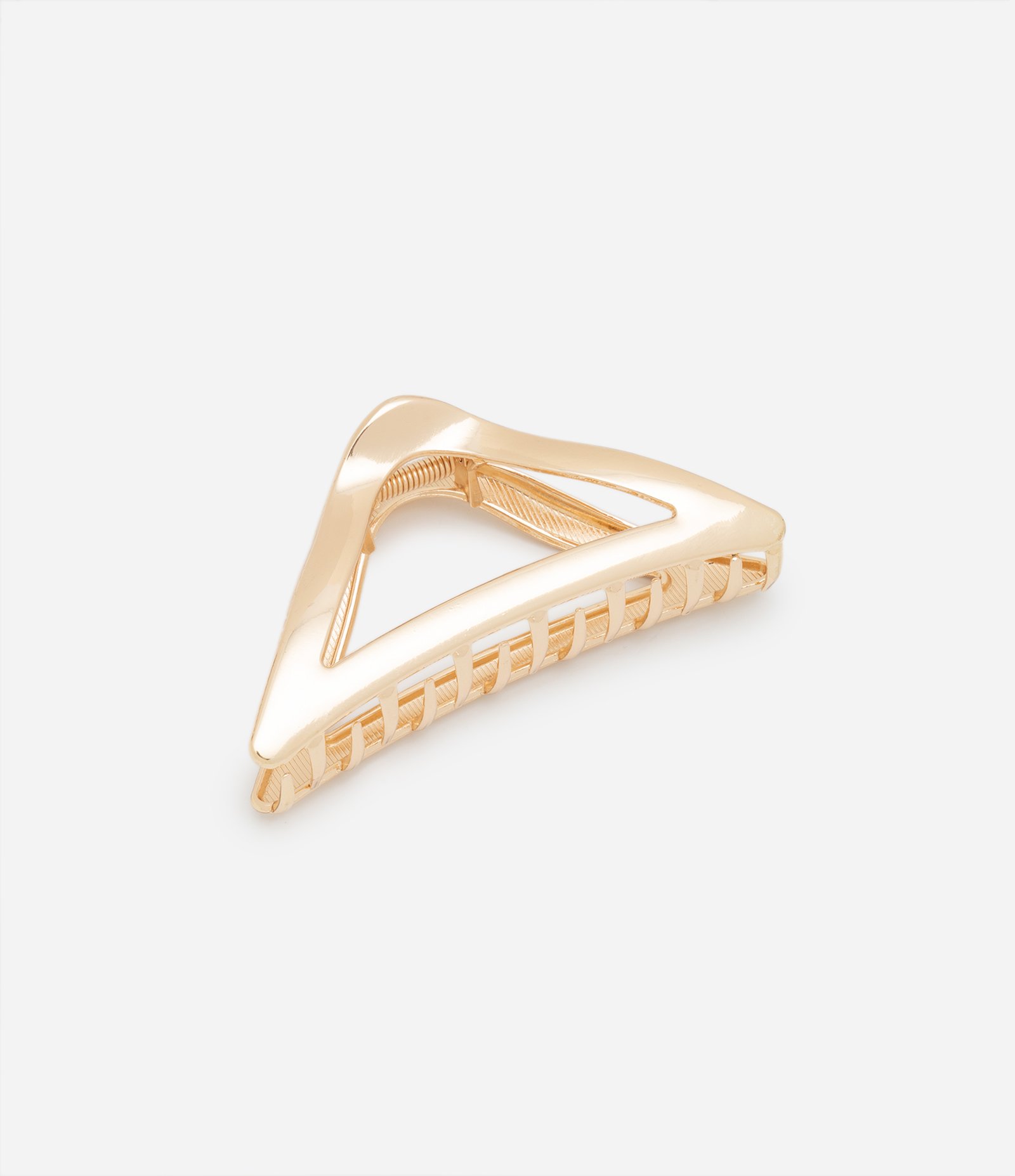 Piranha de Cabelo Média com Formato de Triângulo Dourado 2