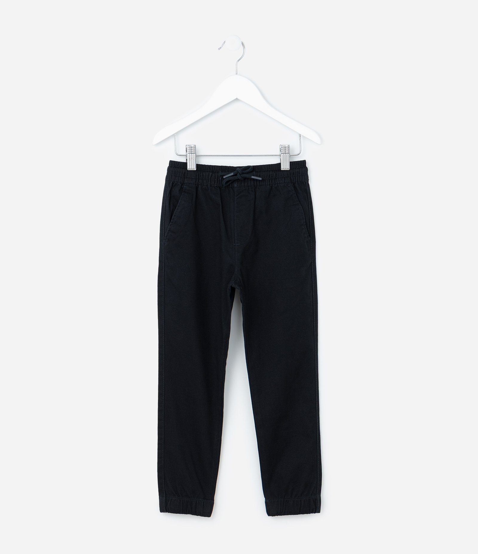 Calça Jogger Infantil em Sarja - Tam 5 a 14 anos Preto 1