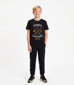 Calça Jogger Infantil em Sarja - Tam 5 a 14 anos