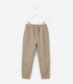 Calça Jogger Infantil em Sarja - Tam 5 a 14 anos