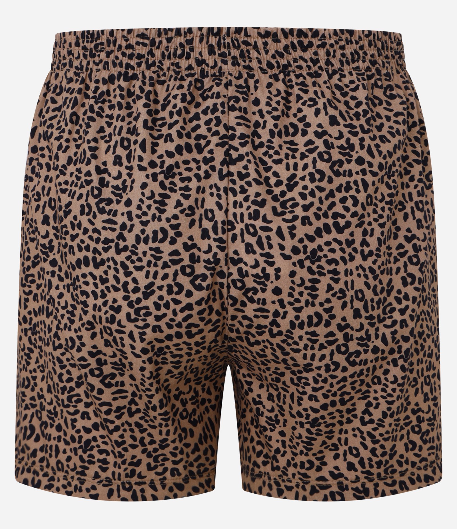 Cueca Samba Canção em Tricoline com Estampa Animal Print Marrom 6