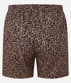 Cueca Samba Canção em Tricoline com Estampa Animal Print