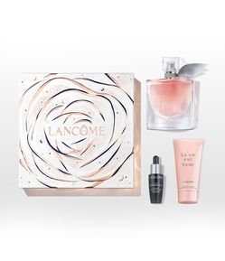 Kit Perfume Lancome La Vie Est Belle Eau De Parfum Feminino 50ml + Body Lotion 50ml + Mini Serum Genifique 10ml 