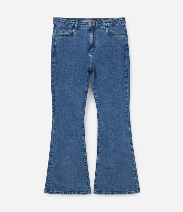 Calça Boot Cut em Jeans Curve & Plus Size Azul 7
