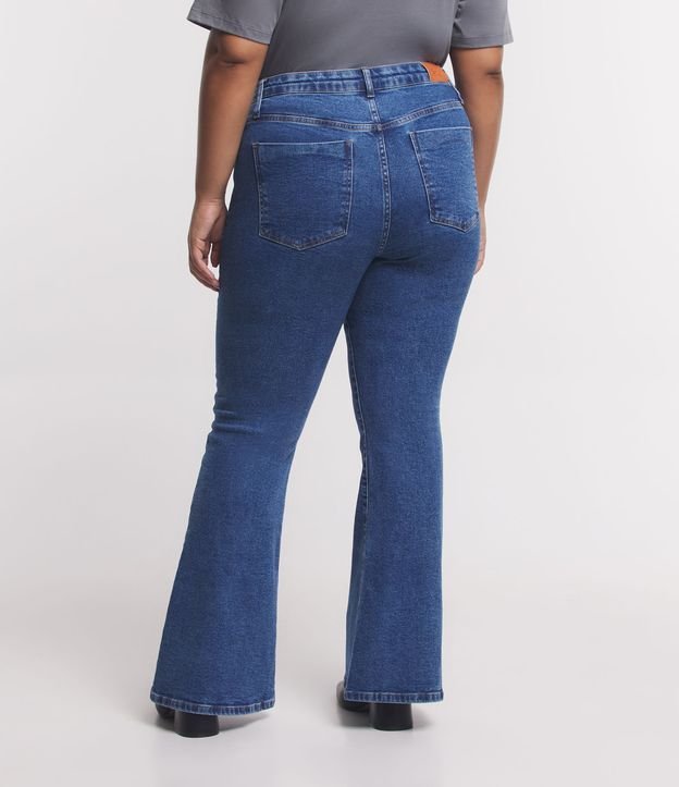 Calça Boot Cut em Jeans Curve & Plus Size Azul 3
