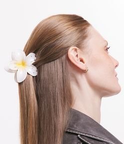Piranha de Cabelo Média com Formato de Flor