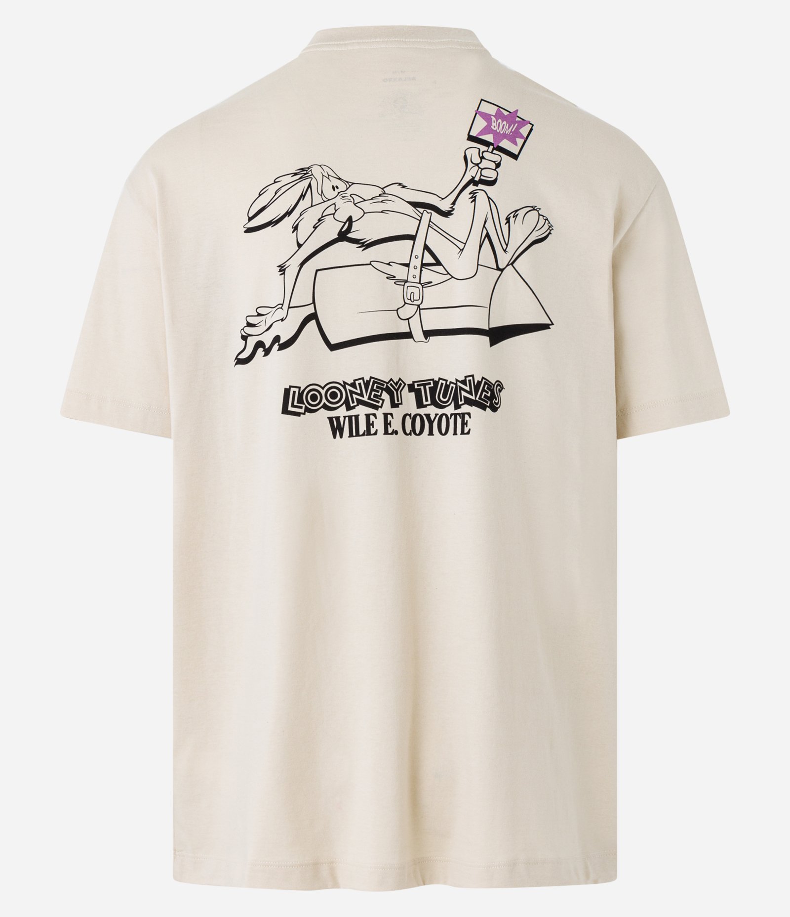 Camiseta em Meia Malha com Estampa Looney Tunes Frente e Costas Off White 7