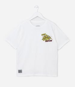 Camiseta Infantil com Estampa das Tartarugas Ninjas - Tam 5 a 12 anos