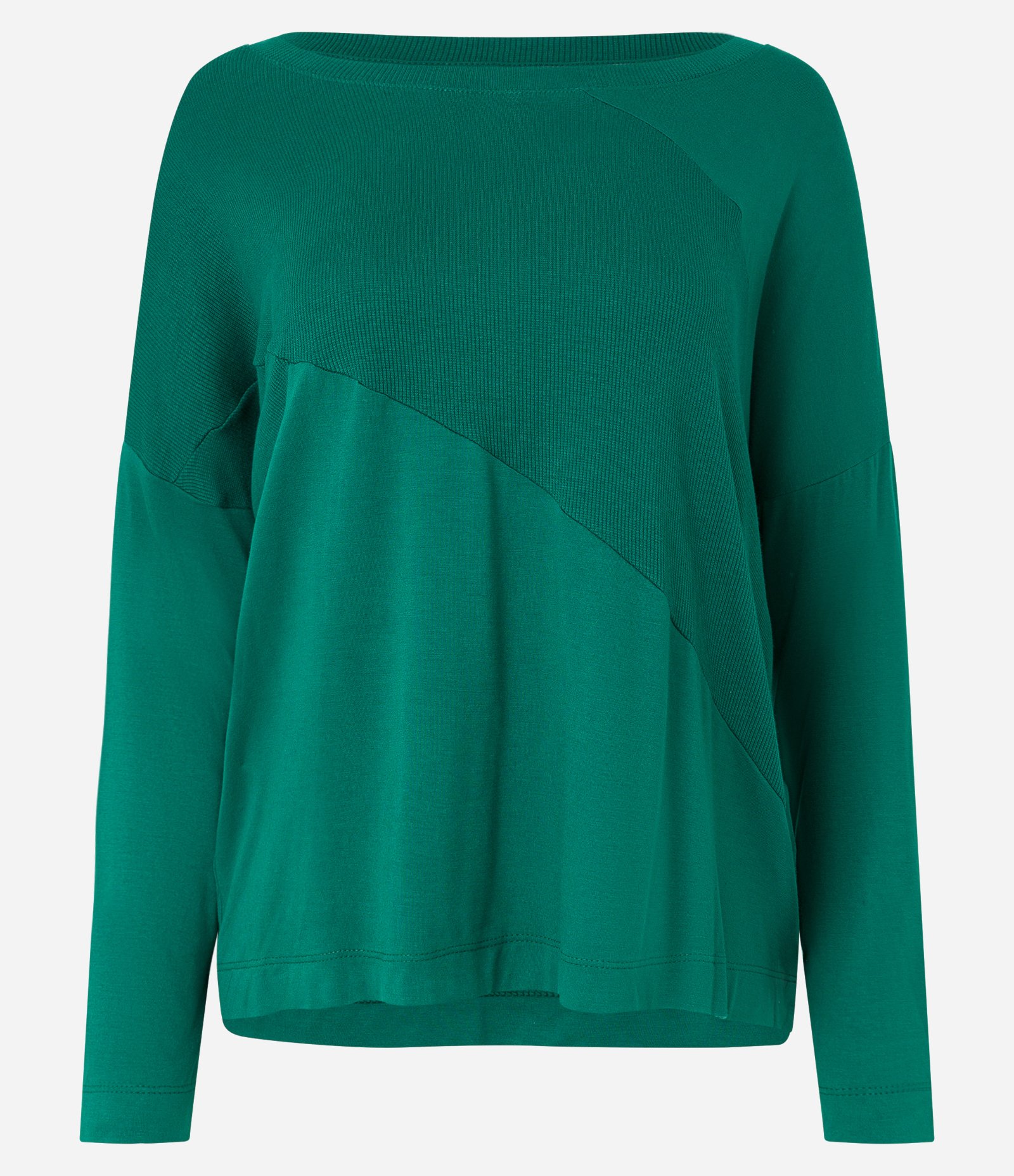 Blusa em Viscose Canelada com Recortes Verde 5