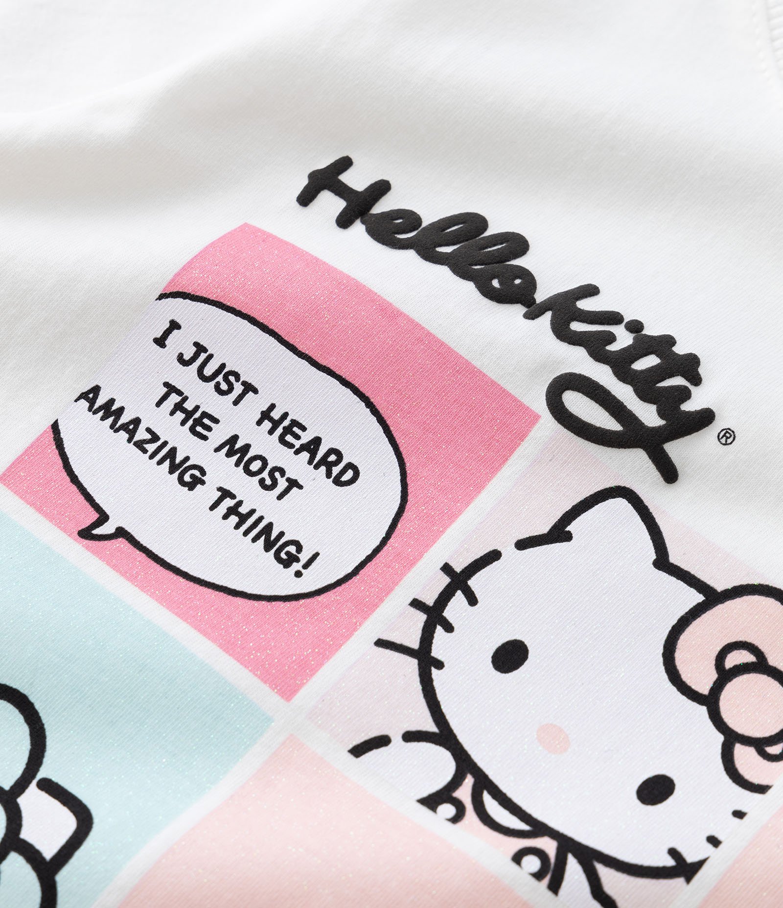 Camiseta Infantil Manga Longa com Estampa da Hello Kitty - Tam 3 a 10 anos Branco 4