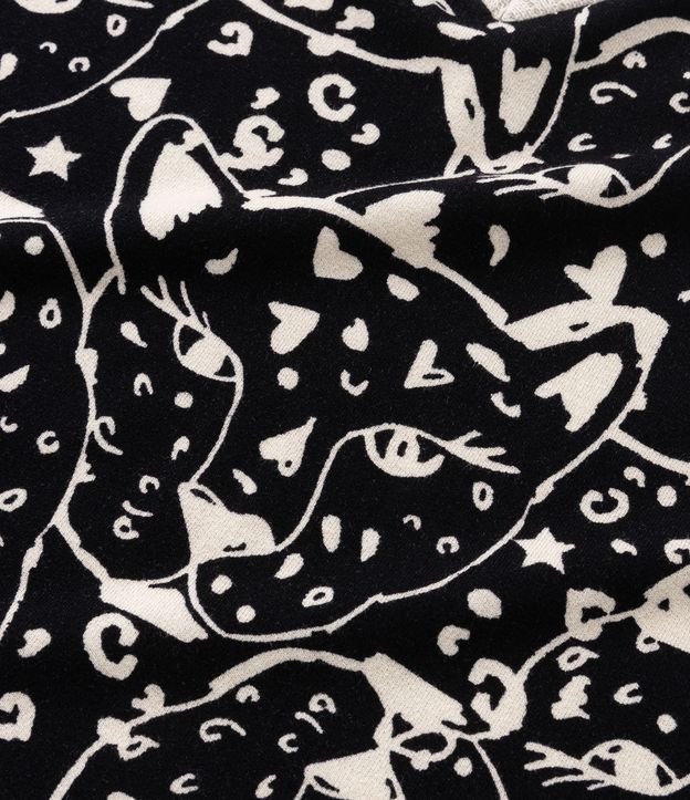 Blusa Mullet em Crepe Estampado Animal Print Curve & Plus Size Preto 7