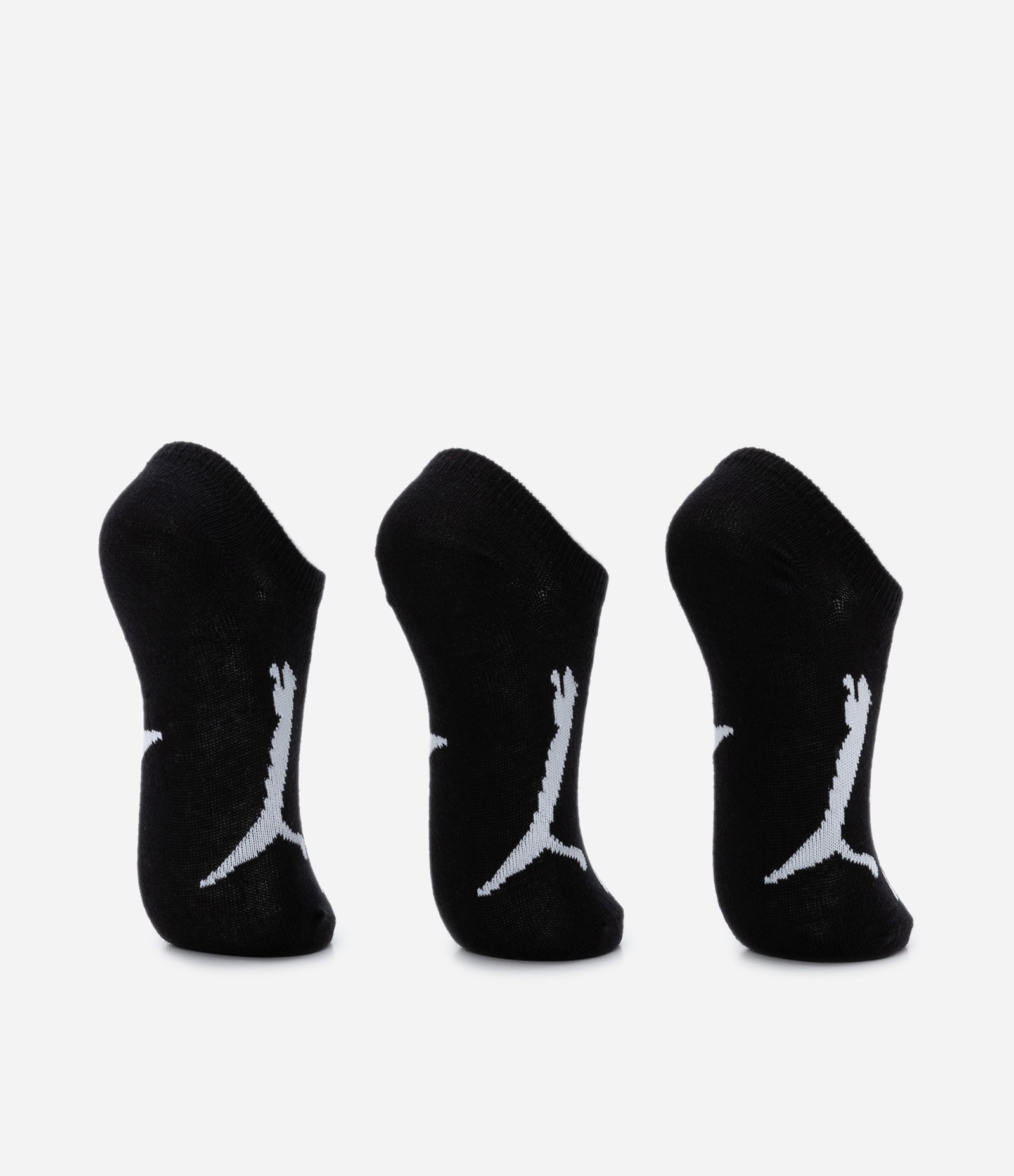 Kit 3 Pares de Meias Infantis Invisíveis Puma - Tam 25 ao 39 Preto 3