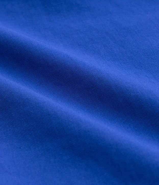 Calça Reta em Viscose com Fivelas e Bolsos Curve & Plus Size Azul 7