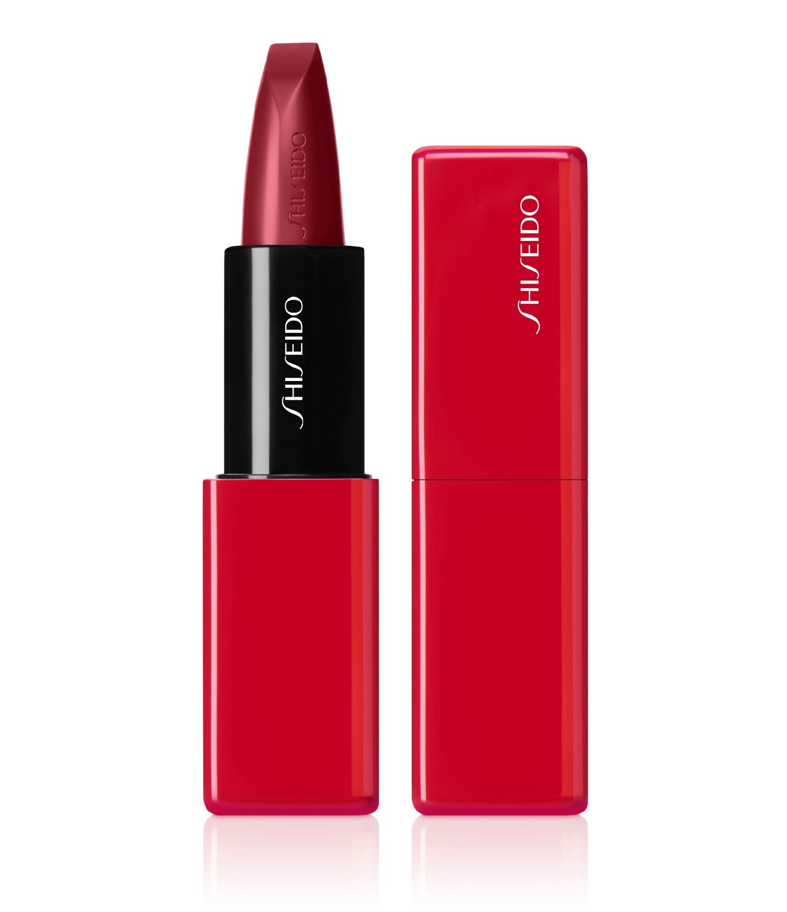 Batom Gel Lipstick TechnoSatin Shiseido 411 Scarlet Cluster 1