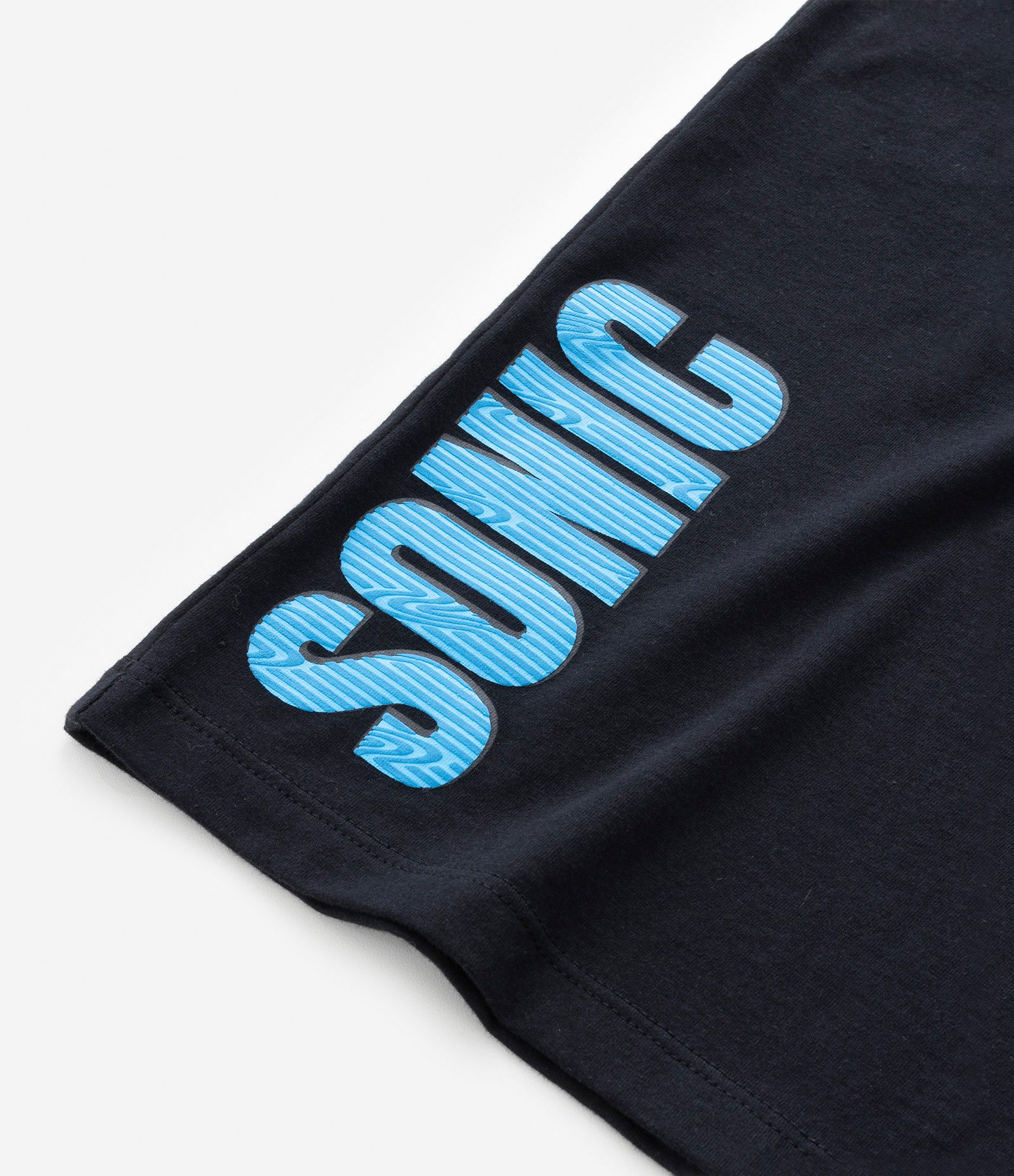 Camiseta Infantil em Algodão Estampa Sonic - Tam 5 a 12 anos Preto 4