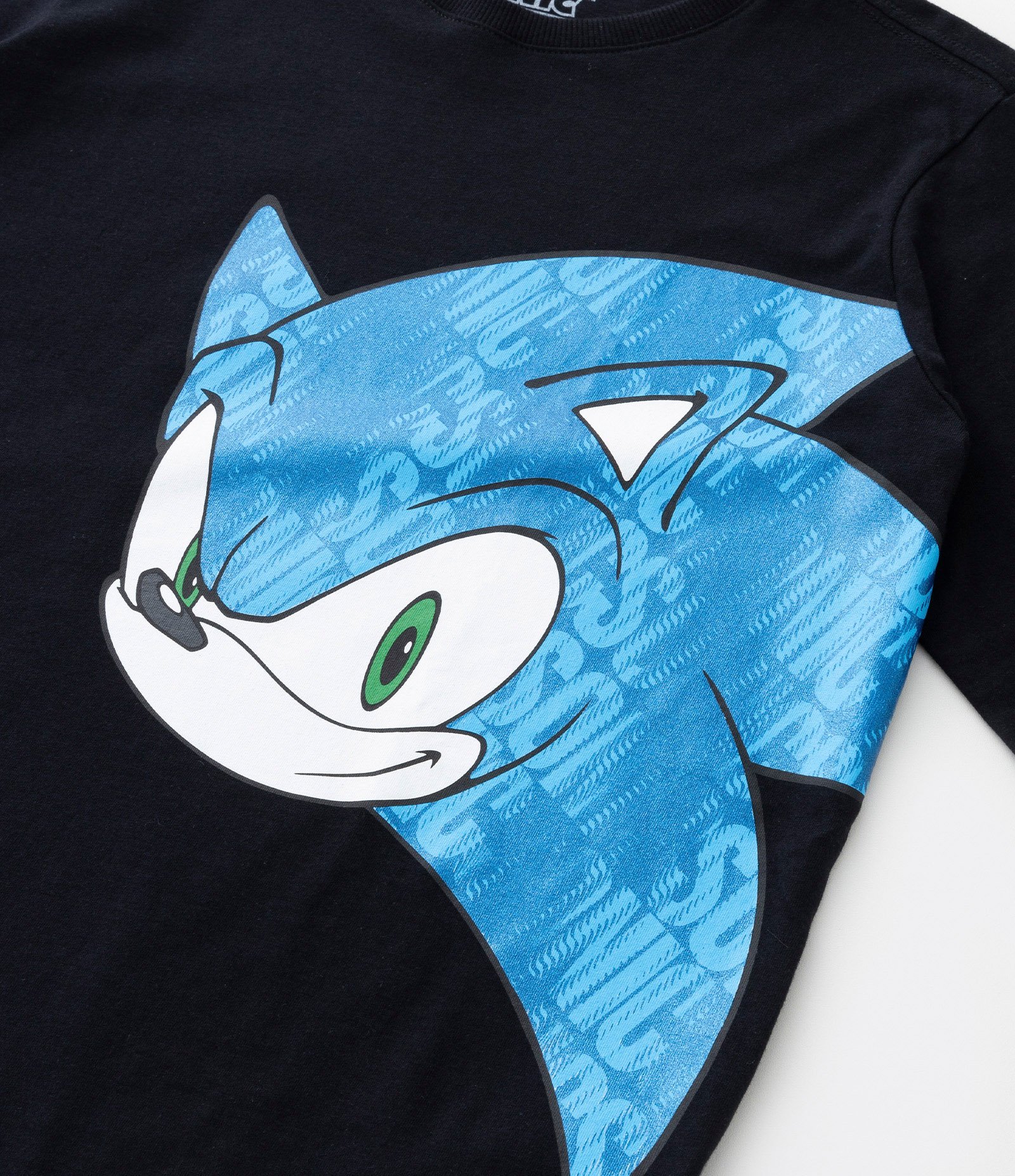 Camiseta Infantil em Algodão Estampa Sonic - Tam 5 a 12 anos Preto 6