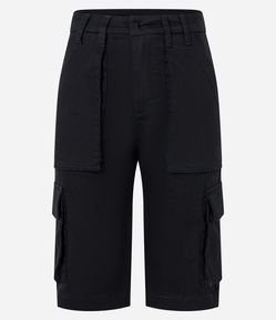 Bermuda Cargo Alongada em Sarja